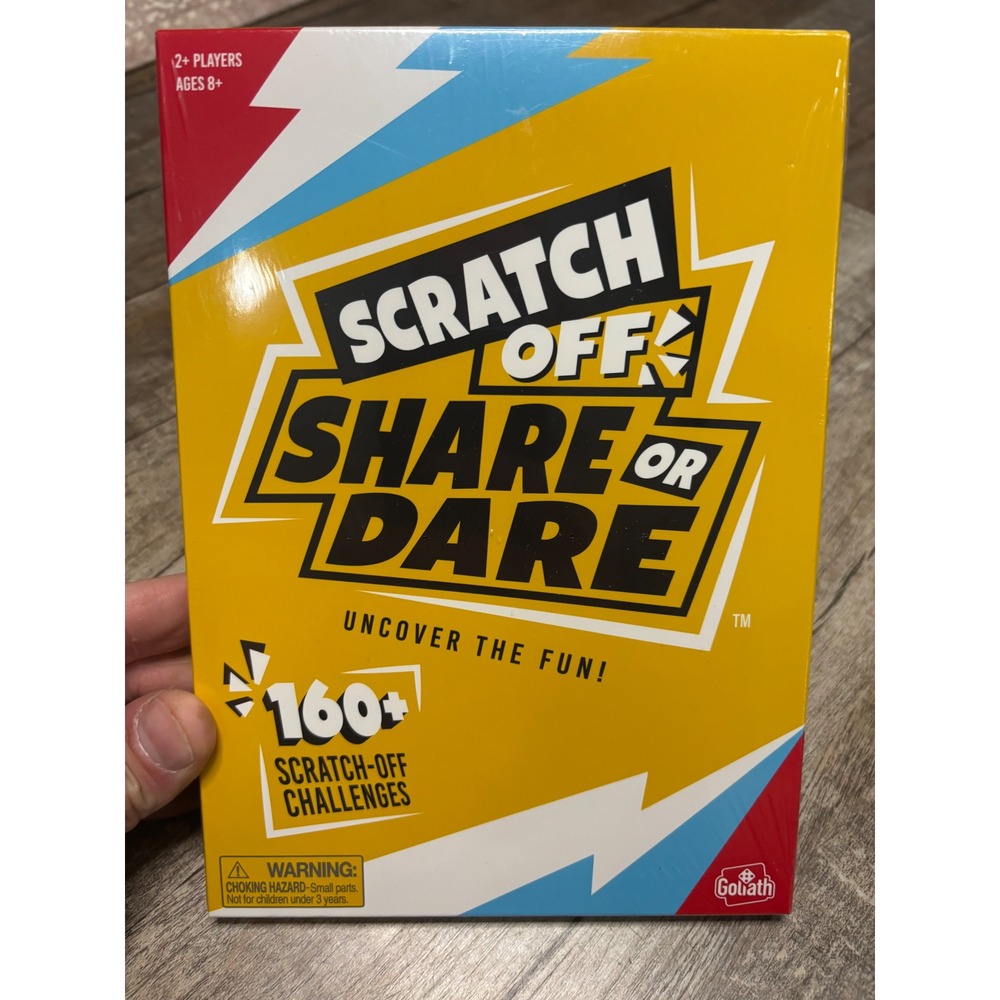 Goliath Games Scratch Off Share or Dare Party Game 160+ Challenges New Sealed
